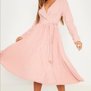 Pretty Little Thing Blush Midi Dress — Size 8.